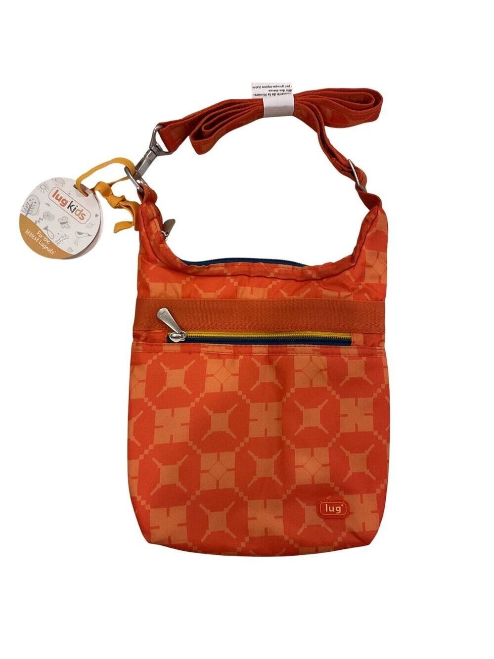 Lug Kids Waddle Cross-Body Pouch Orange Pattern Lightweight Adjustable Strap Dur
